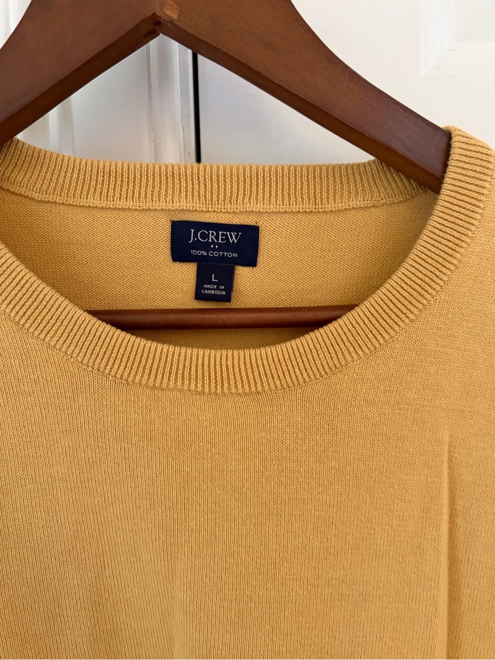 Lands' End Men's Navy Crewneck Sweater, J Crew Orange and Gold - Large - Picture 10 of 16
